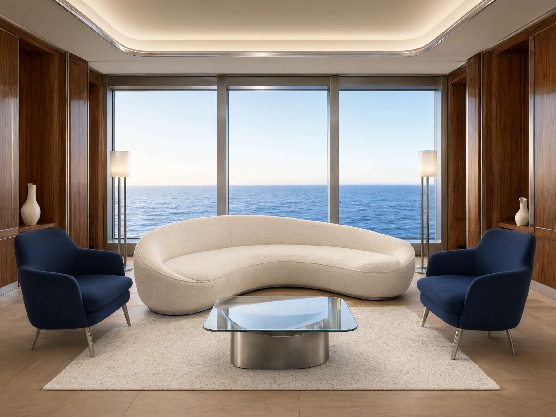 Concept illustrativo di un interno navale